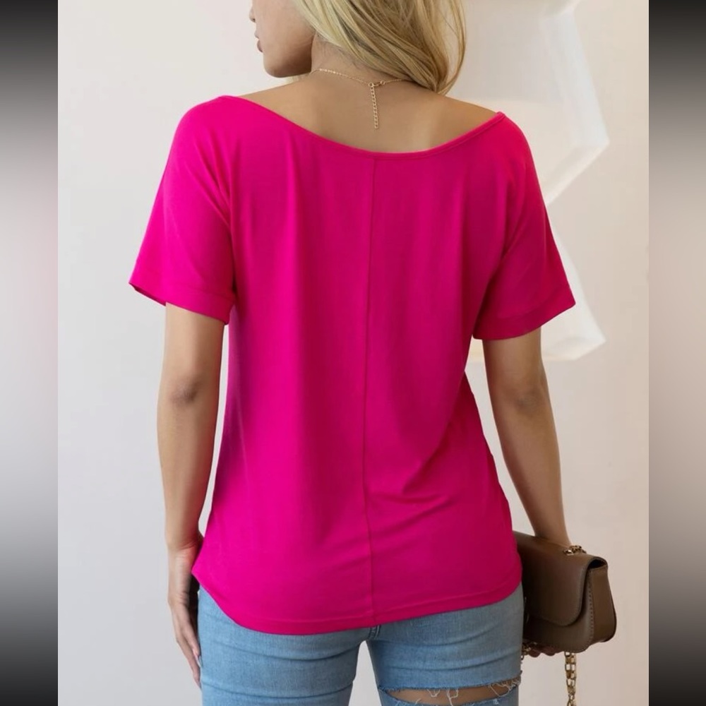 Boho asymmetrical neck top - Picture 6 of 12